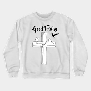 Cross With Bird Crewneck Sweatshirt